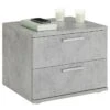Nachttisch MAXIMA In Betonoptik Mit 2 Schubladen -Möbelhaus 95434 0 N