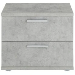 Nachttisch MAXIMA In Betonoptik Mit 2 Schubladen -Möbelhaus 95434 1 N