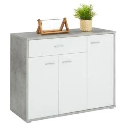 Schuhschrank DEUSTO In Betonoptik/weiß