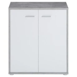 Schuhschrank LENNIS 2 Türen In Betonoptik/weiß -Möbelhaus 95450 1