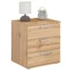 Nachttisch MARIELLA In Wotan Eiche Mit 3 Schubladen -Möbelhaus 95472 0