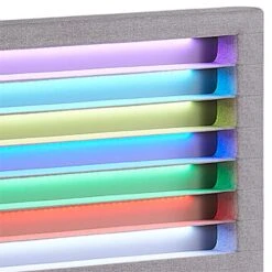 Polsterbett LEXINGTON 140x200 Cm, LED Beleuchtung, Stoff Grau -Möbelhaus 95534 4