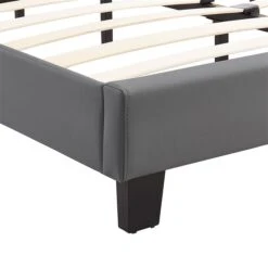 Polsterbett COLUMBUS 140x200 Cm, LED Beleuchtung, Kunstleder Grau 12 Polsterbett COLUMBUS 140x200 Cm, LED Beleuchtung, Kunstleder Grau -Möbelhaus 95538 3
