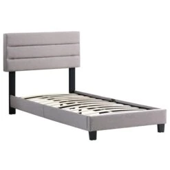 Polsterbett TUCSON 90x200 Cm, Stoff Grau -Möbelhaus 95540 2