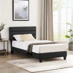 Polsterbett DESTINO 90x200 Cm, Kunstleder Schwarz -Möbelhaus 95546 AC0