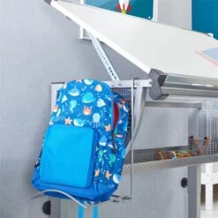 Kinderschreibtisch SARI, Neigbar Und Höhenverstellbar In Weiß/alu -Möbelhaus 95561 AC6