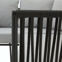 Gartenmöbel Set JAKARTA Mit Seilbespannung Und Polster In Grau 13 Gartenmöbel Set JAKARTA Mit Seilbespannung Und Polster In Grau -Möbelhaus 95607 7