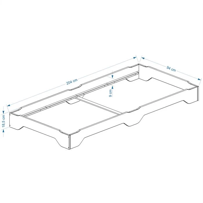 Stapelbett RONNY 90x200 Cm Aus Kiefer, In Weiß 4 Stapelbett RONNY 90x200 Cm Aus Kiefer, In Weiß – Bild 2